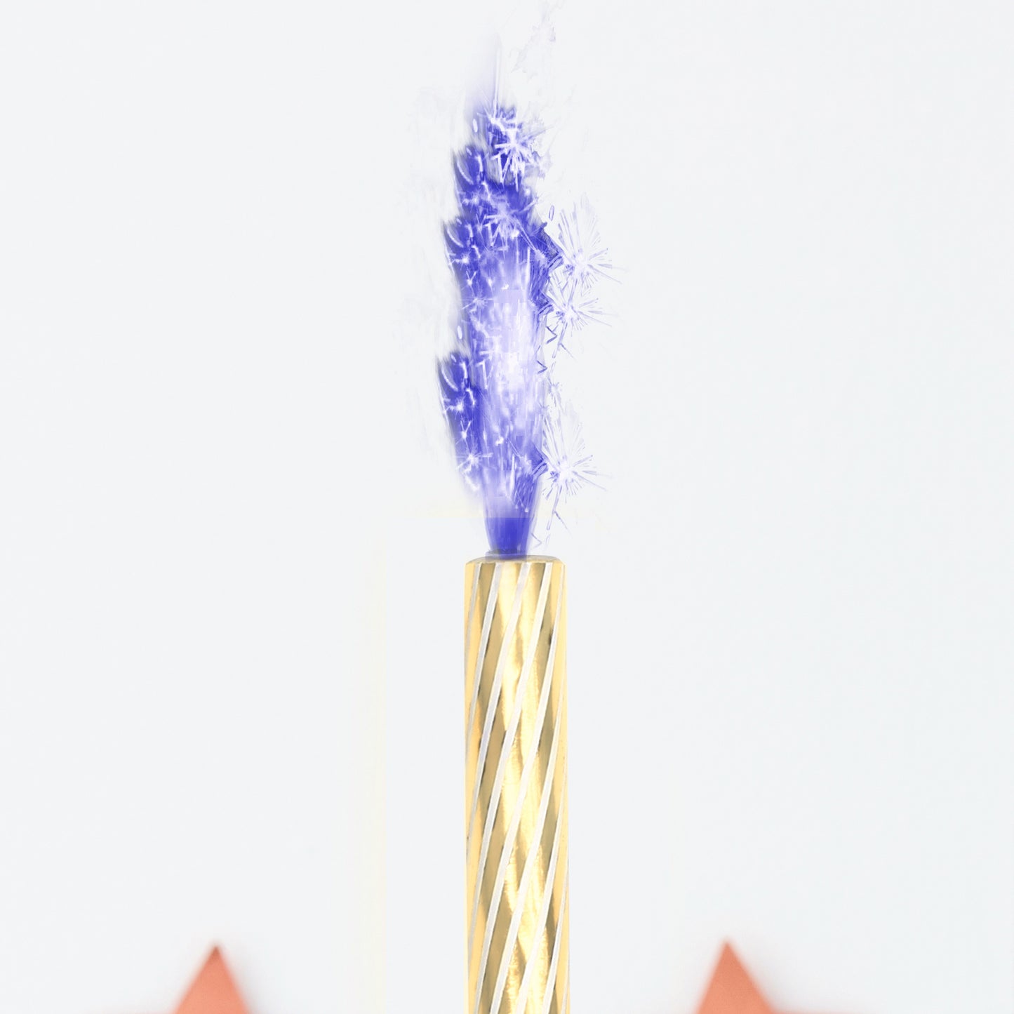 Blue Birthday or Gender Reveal Cake Fountain Candles