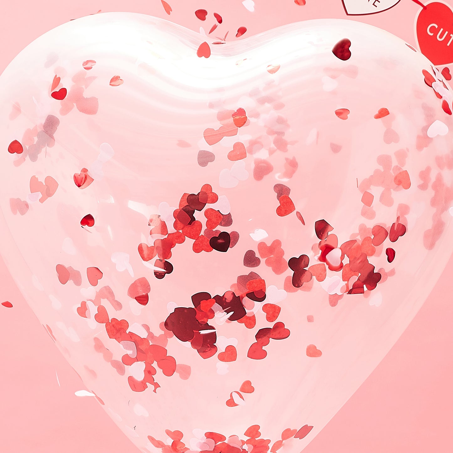 Giant Heart Shaped Confetti Balloon