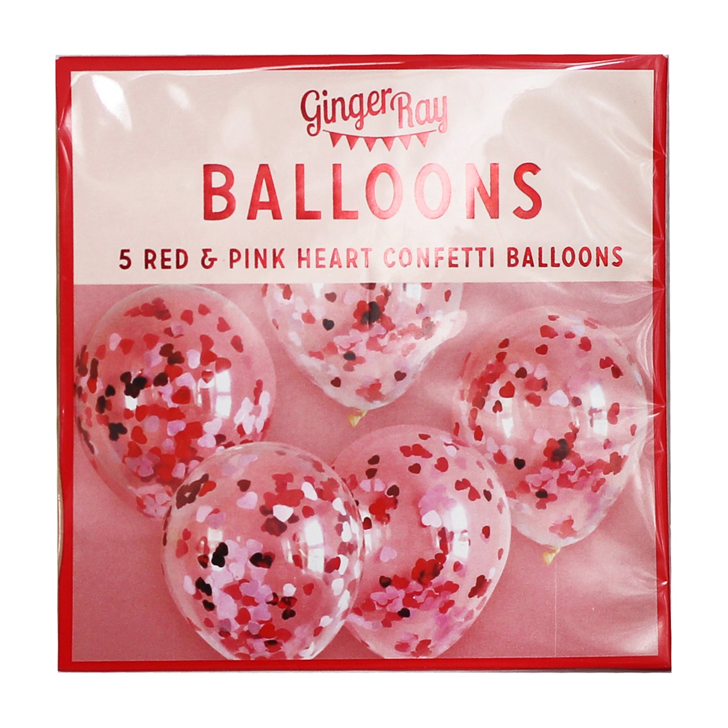 Confetti Heart Balloons