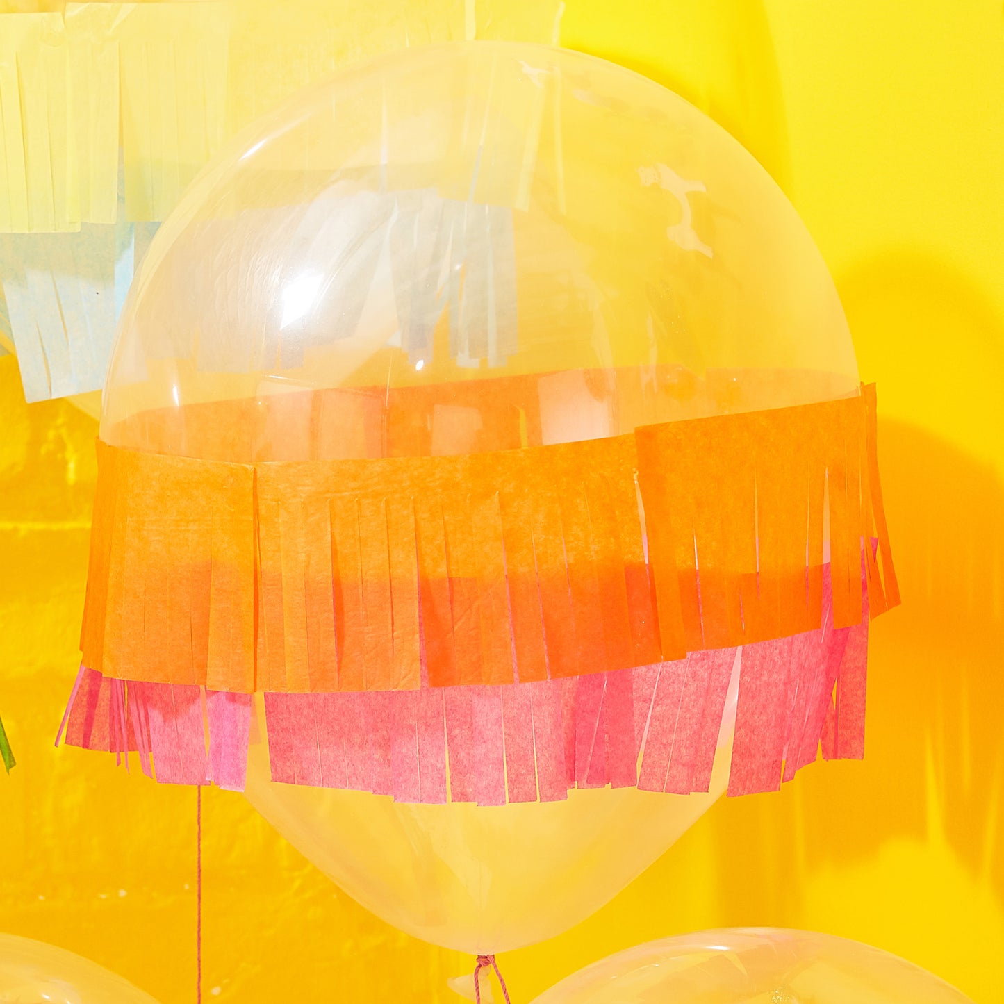 Tissue Fringe Mexican Party Balloons - Viva la fiesta