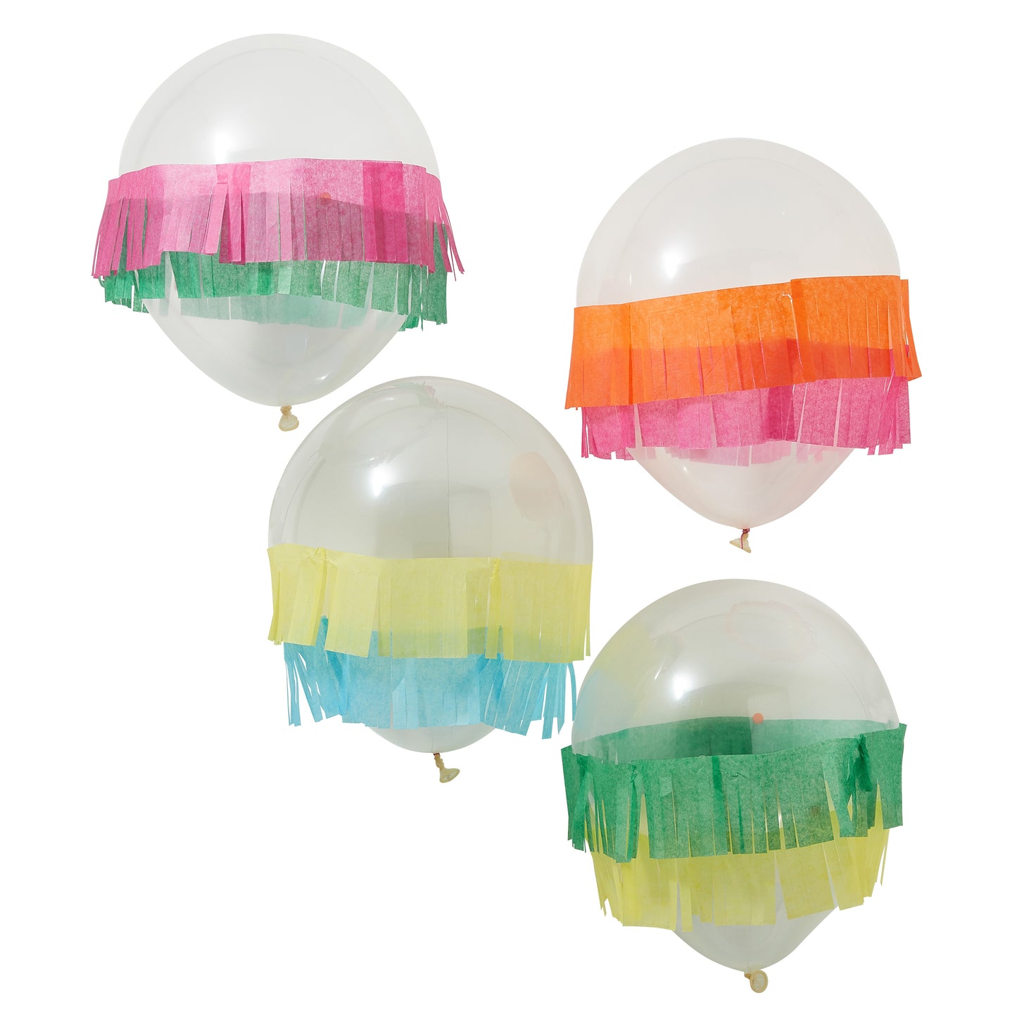 Tissue Fringe Mexican Party Balloons - Viva la fiesta