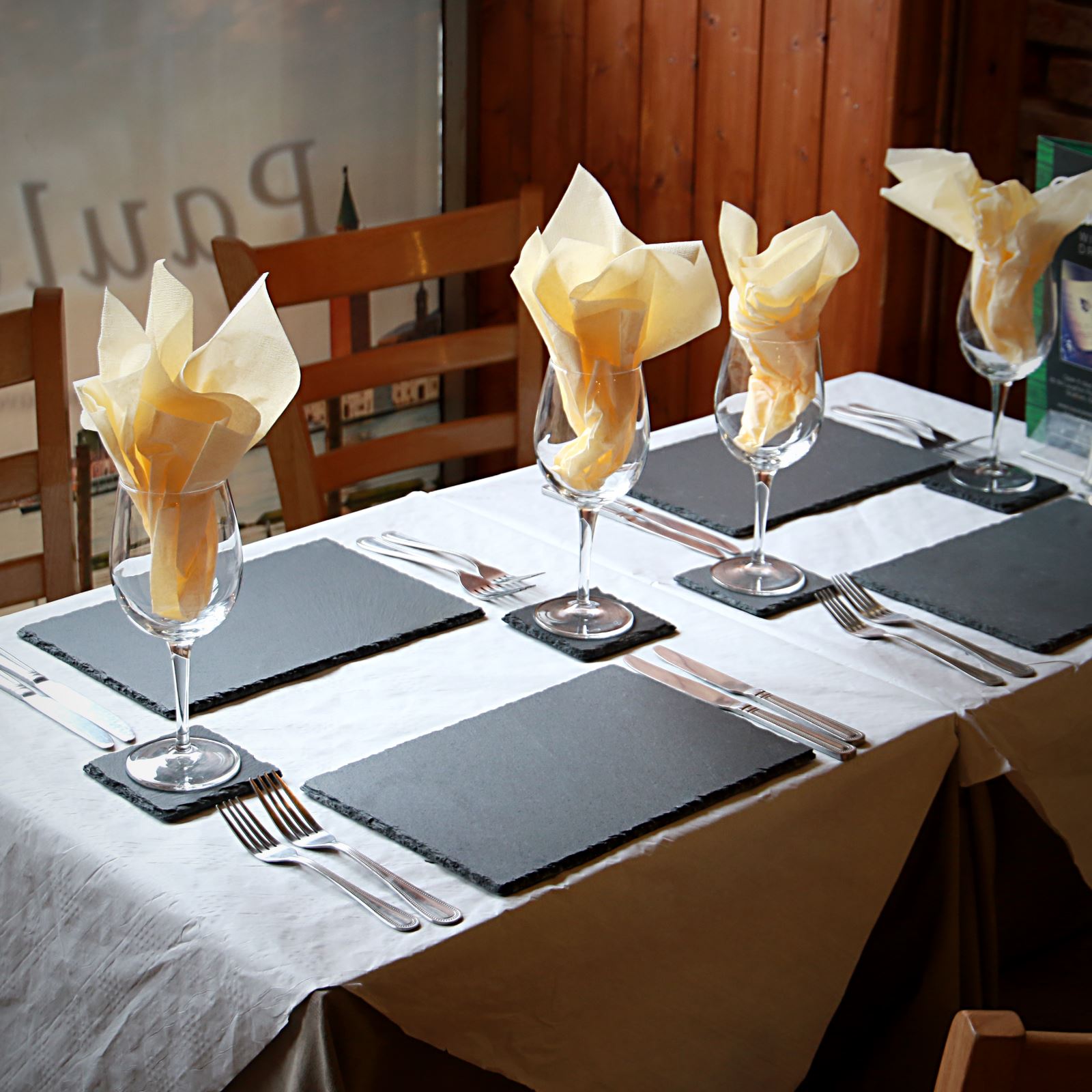 Natural Slate Placemats & Coasters - 8pc | M&W	