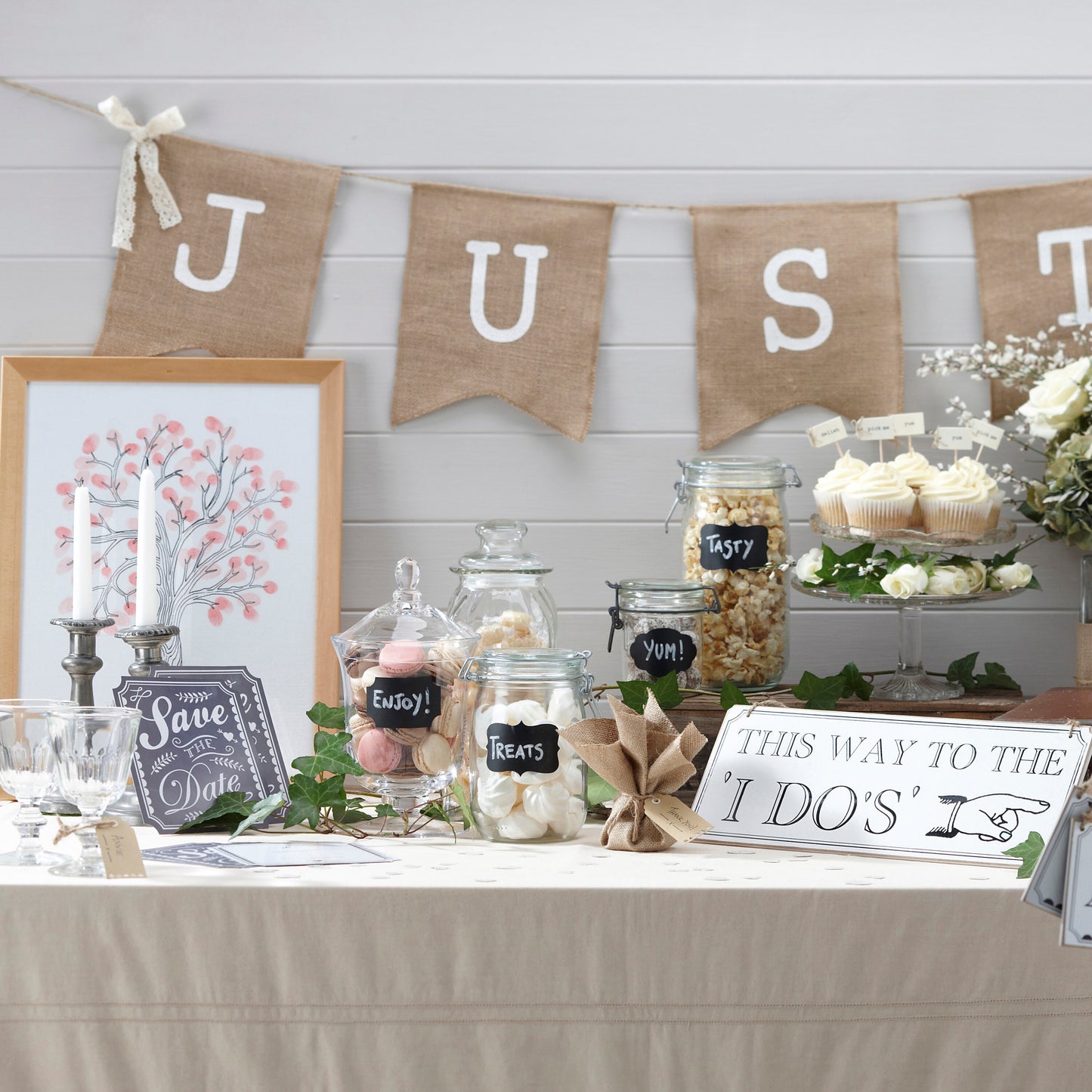 Hessian Table Runner