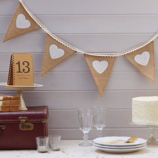 Hessian & Lace Bunting