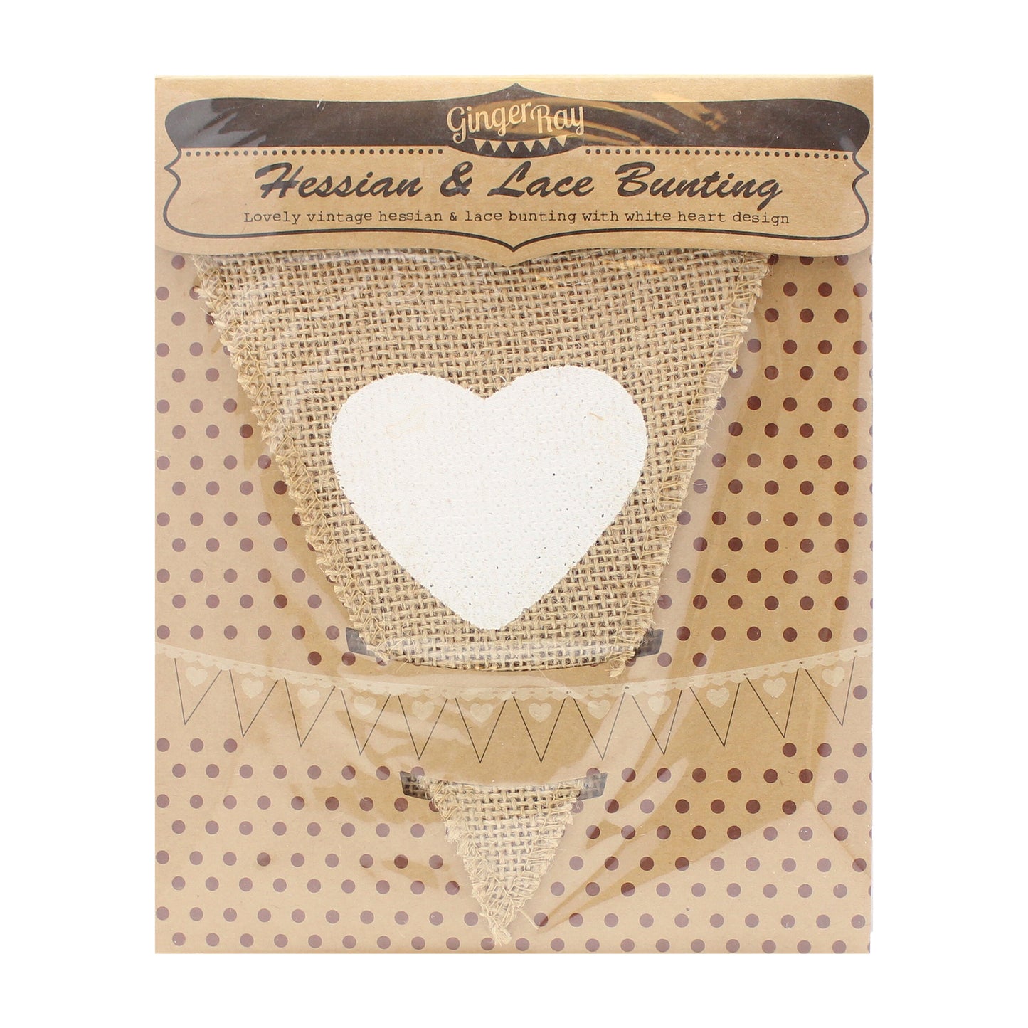 Hessian & Lace Bunting