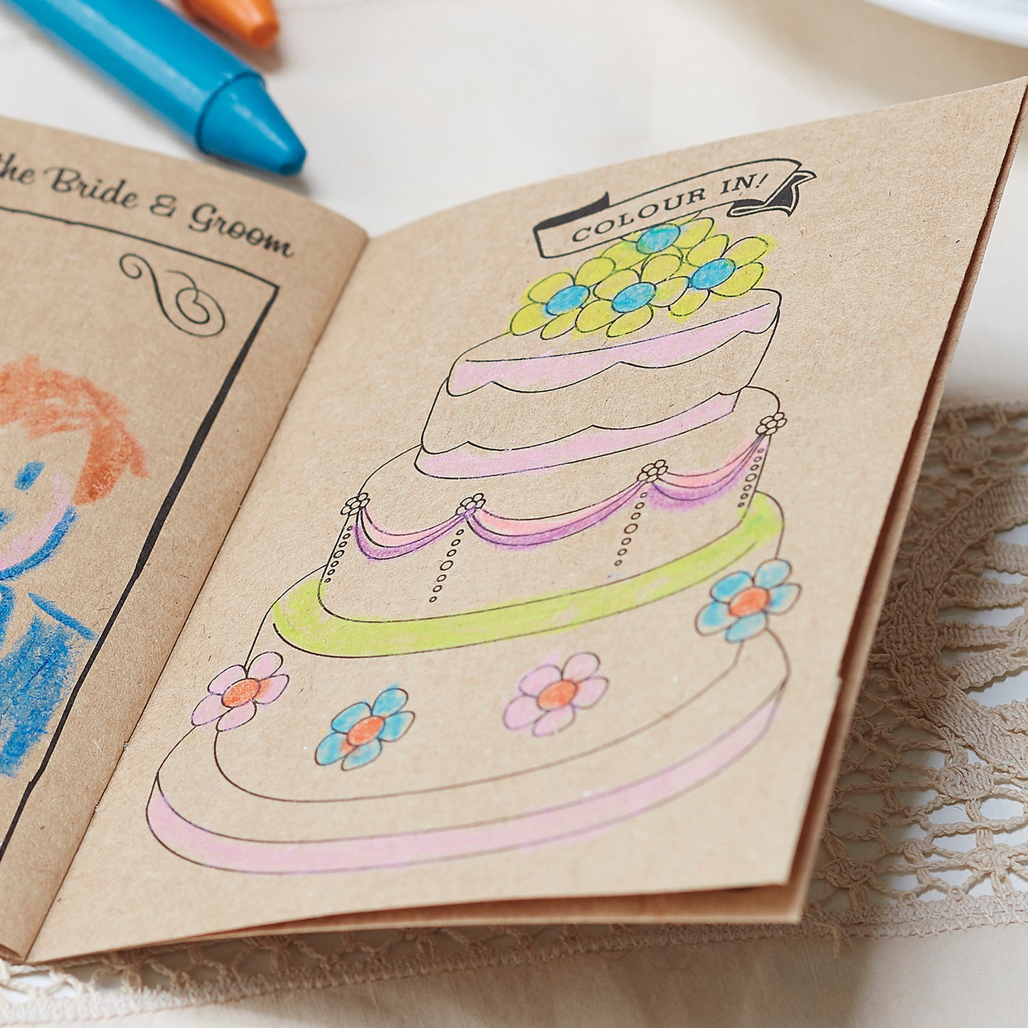 Childrens Kraft Wedding Activity Book
