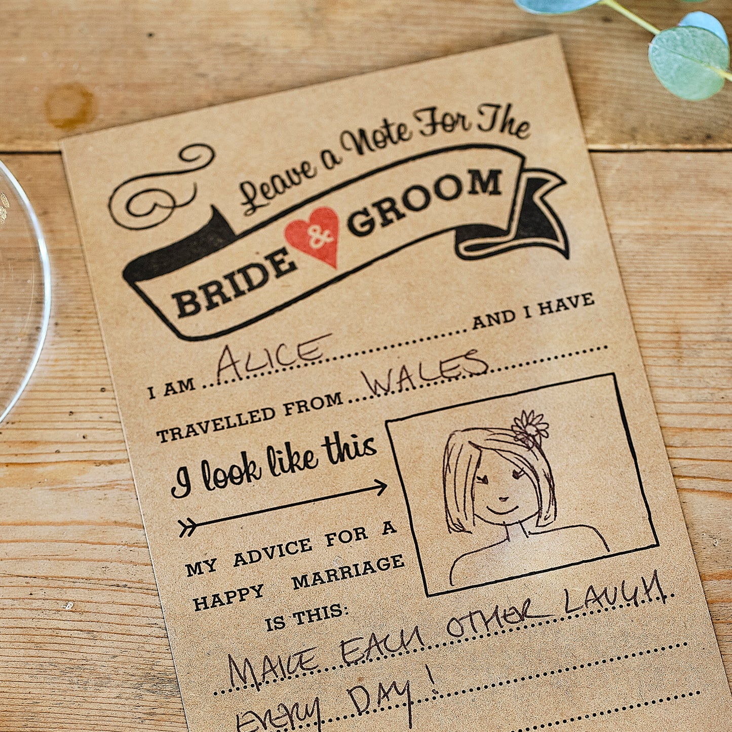 Advice For The Bride & Groom Cards
