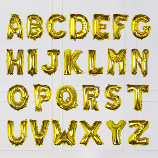 Gold Foil Letter Balloons