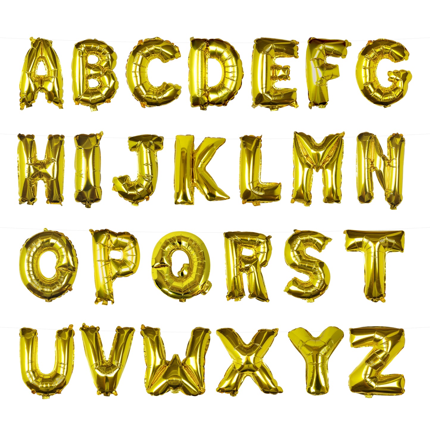 Gold Foil Letter Balloons