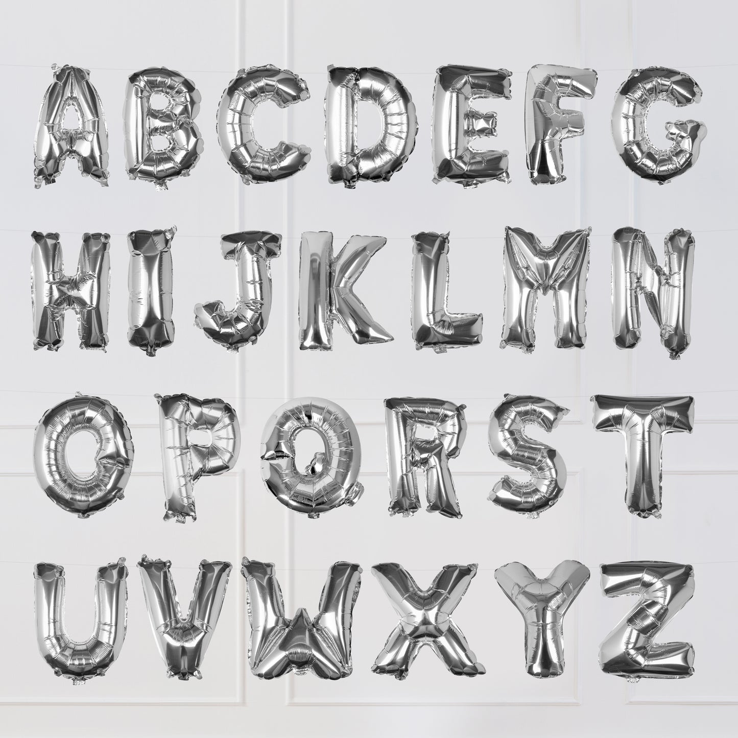 Silver Foil Letter Balloons