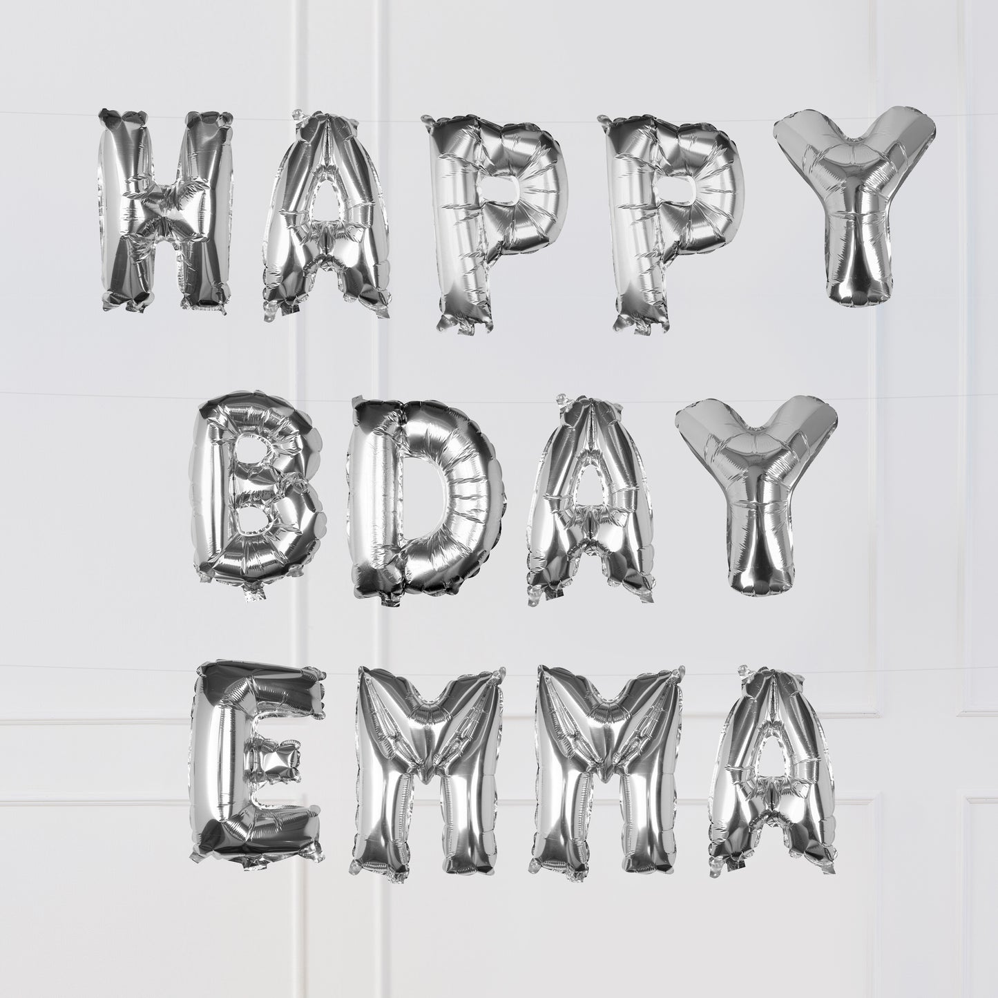 Silver Foil Letter Balloons