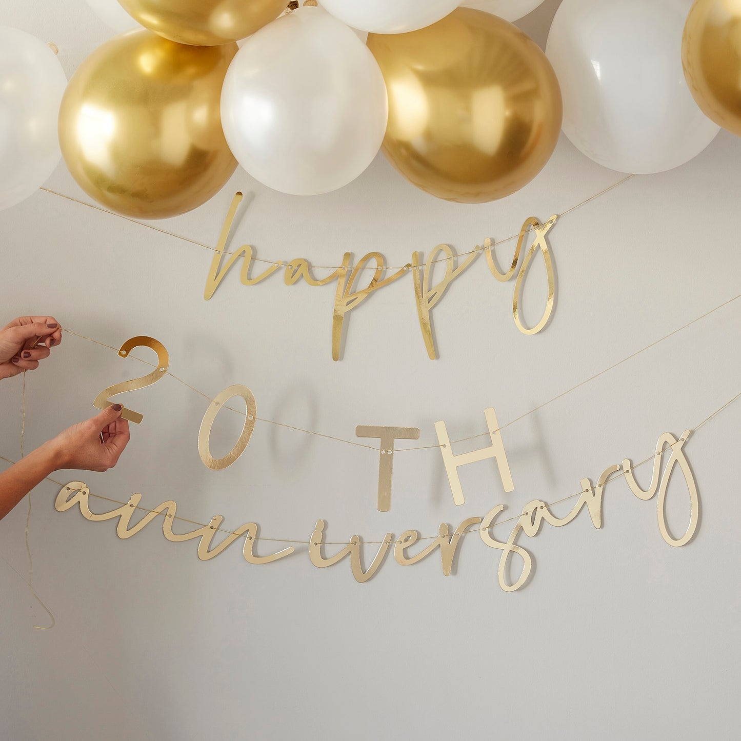 Gold Customisable Anniversary Bunting