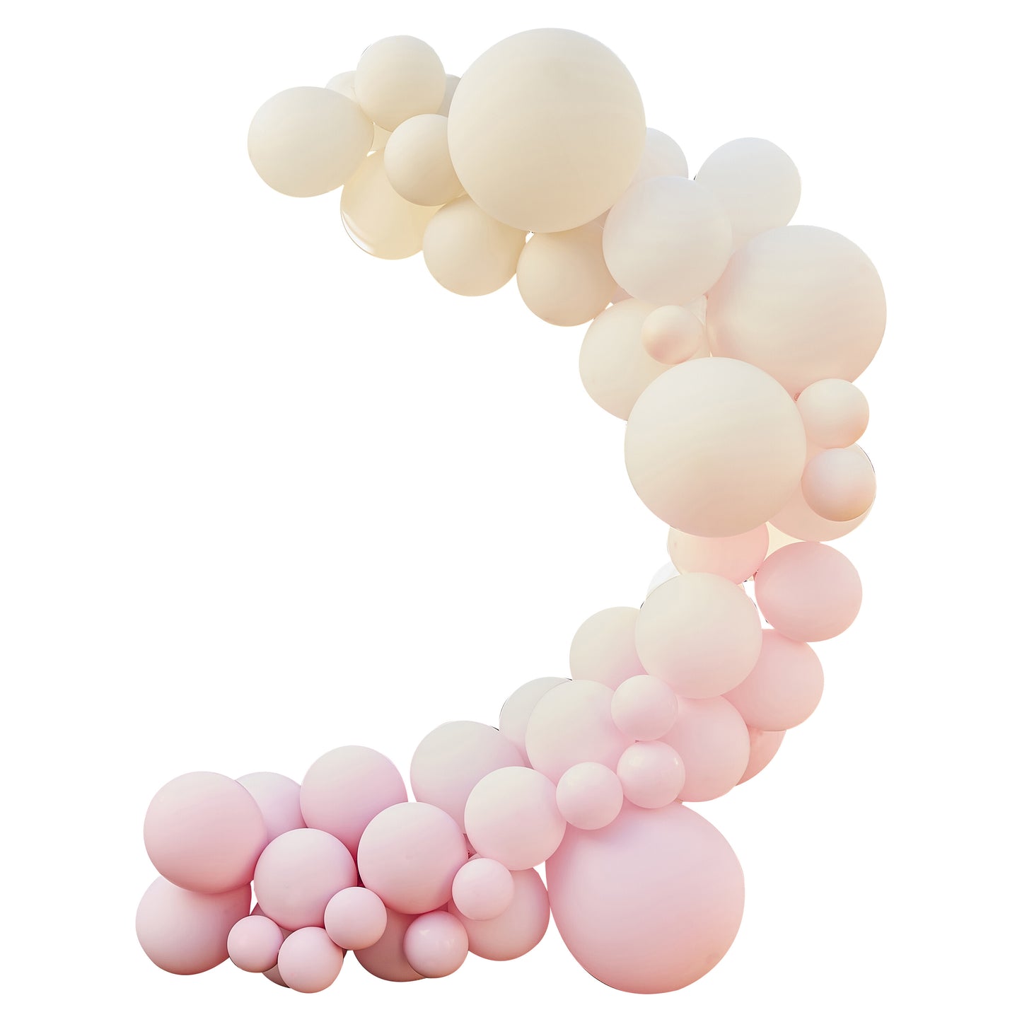 Nude and Pink Balloon Arch Kit