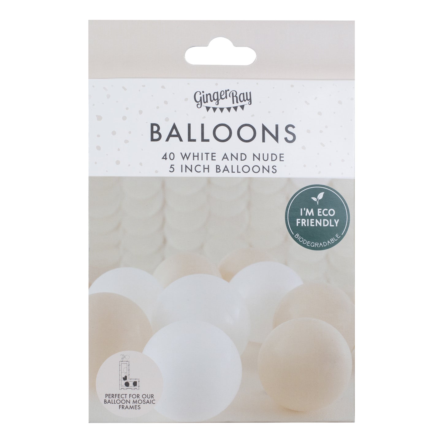Nude & White Balloon Mosaic Balloon Pack