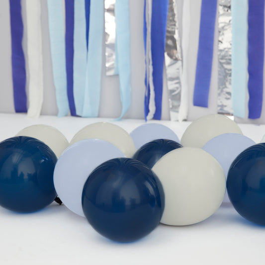 Navy, Blue & Grey Balloon Mosaic Balloon Pack
