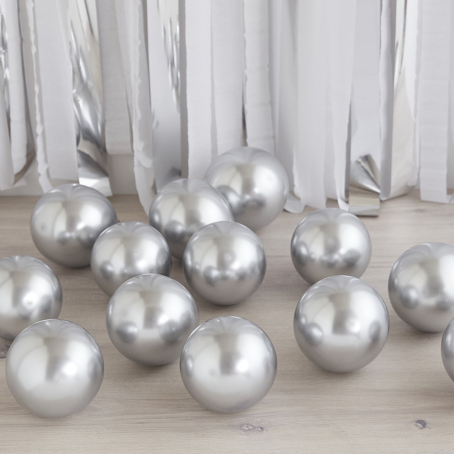 Silver Chrome Balloon Mosaic Balloon Pack