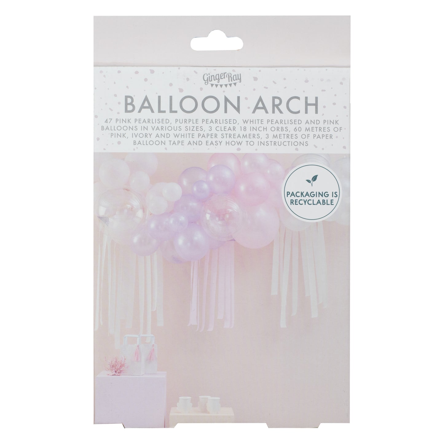 Pastel, Pearl & Ivory Balloon Arch Kit