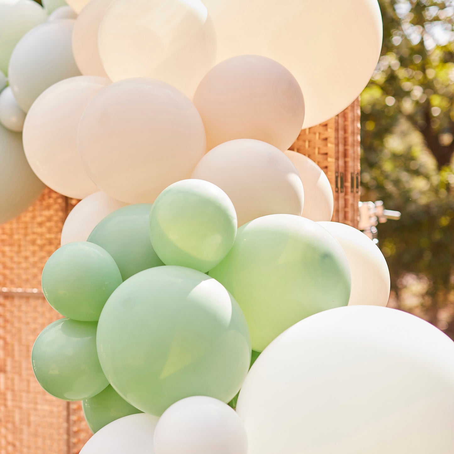 Sage, Nude & White Balloon Arch Kit