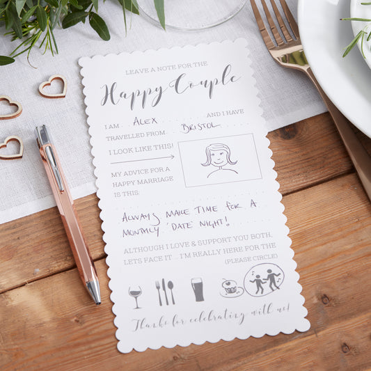 Advice for the Happy Couple Cards