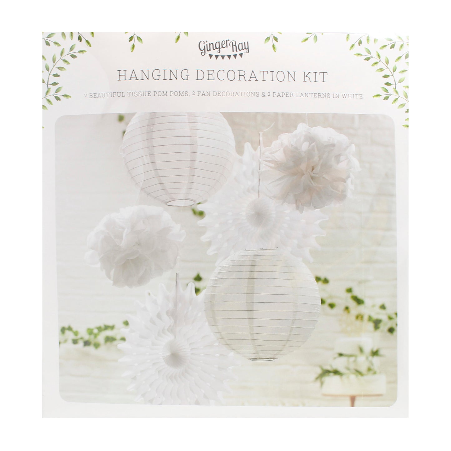 White Hanging Wedding Decorations