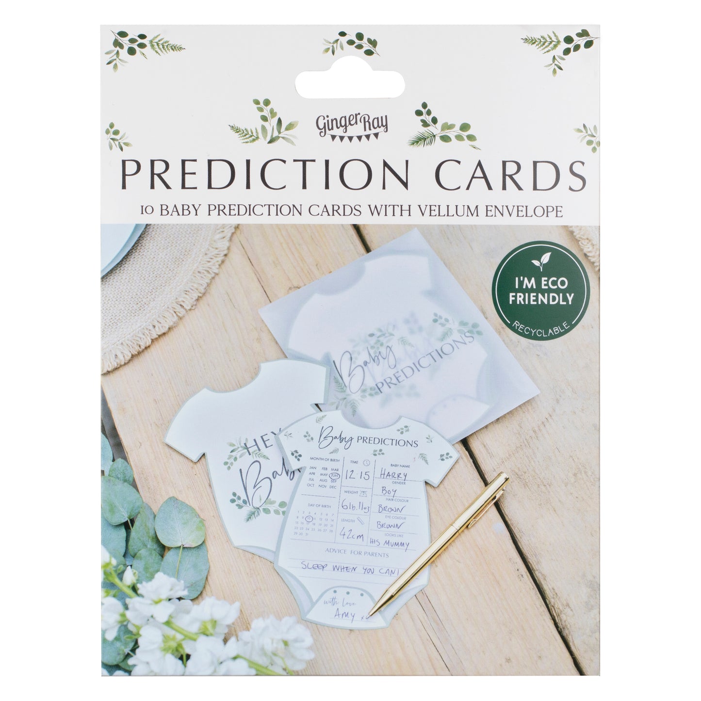 Baby Prediction Cards Baby Shower Game