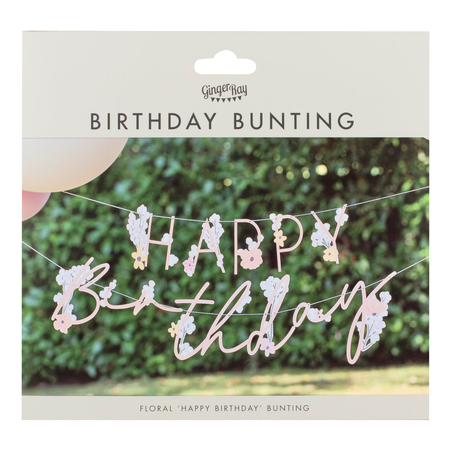 Floral Happy Birthday Bunting