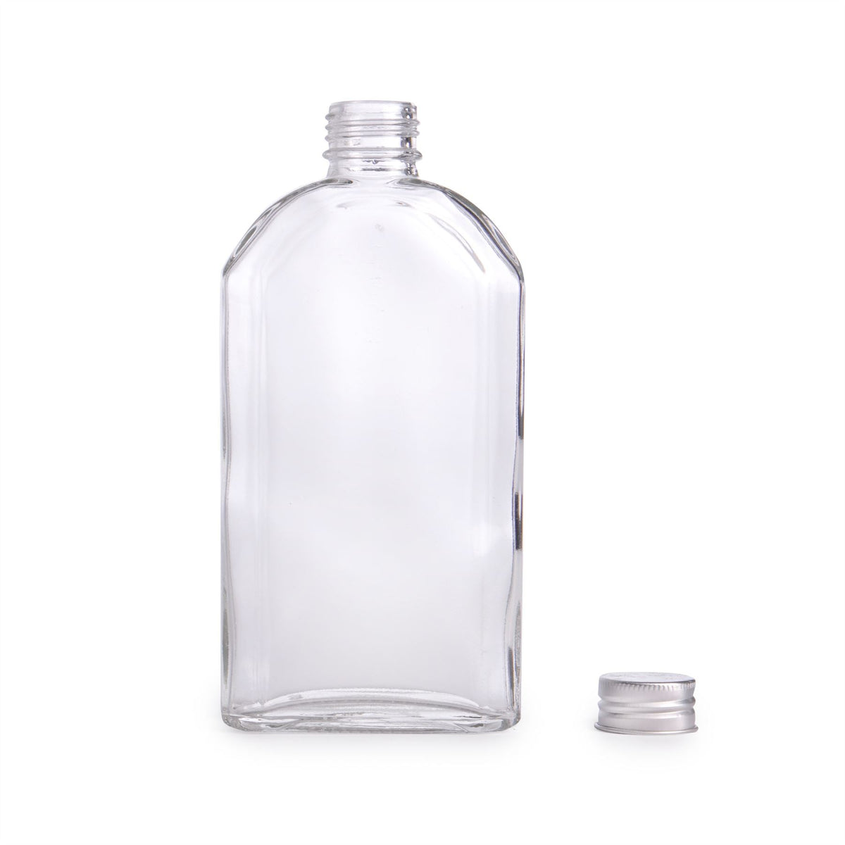 Glass Flask Bottles with Lids 350ml - Set of 10 | Pukkr	