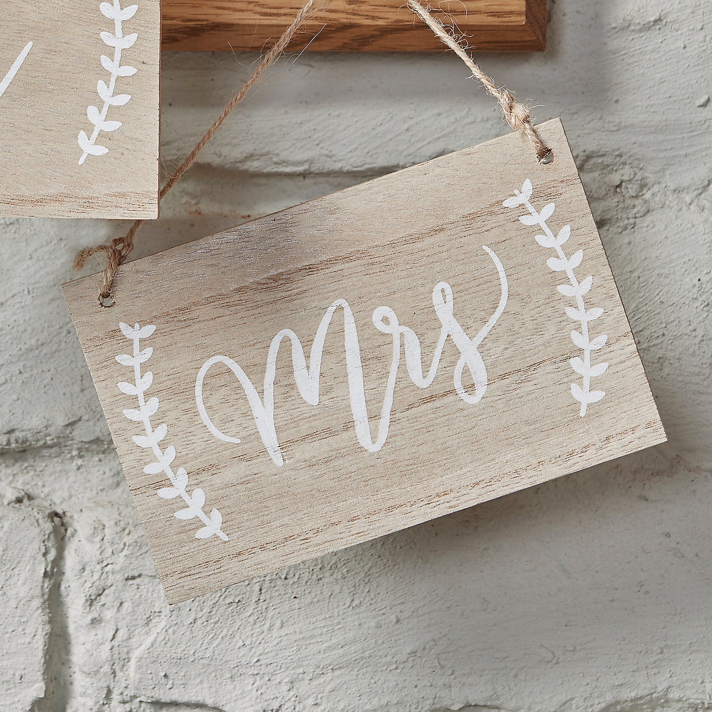 Mr And Mrs Wooden Chair Signs