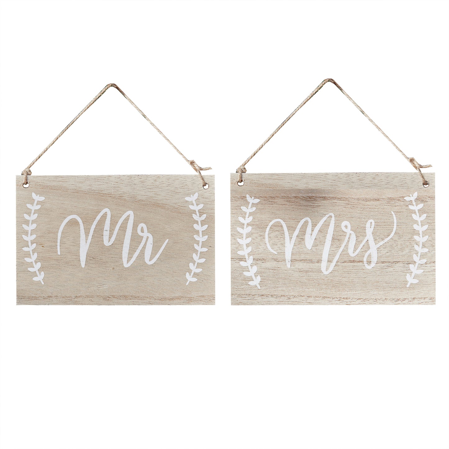 Mr And Mrs Wooden Chair Signs