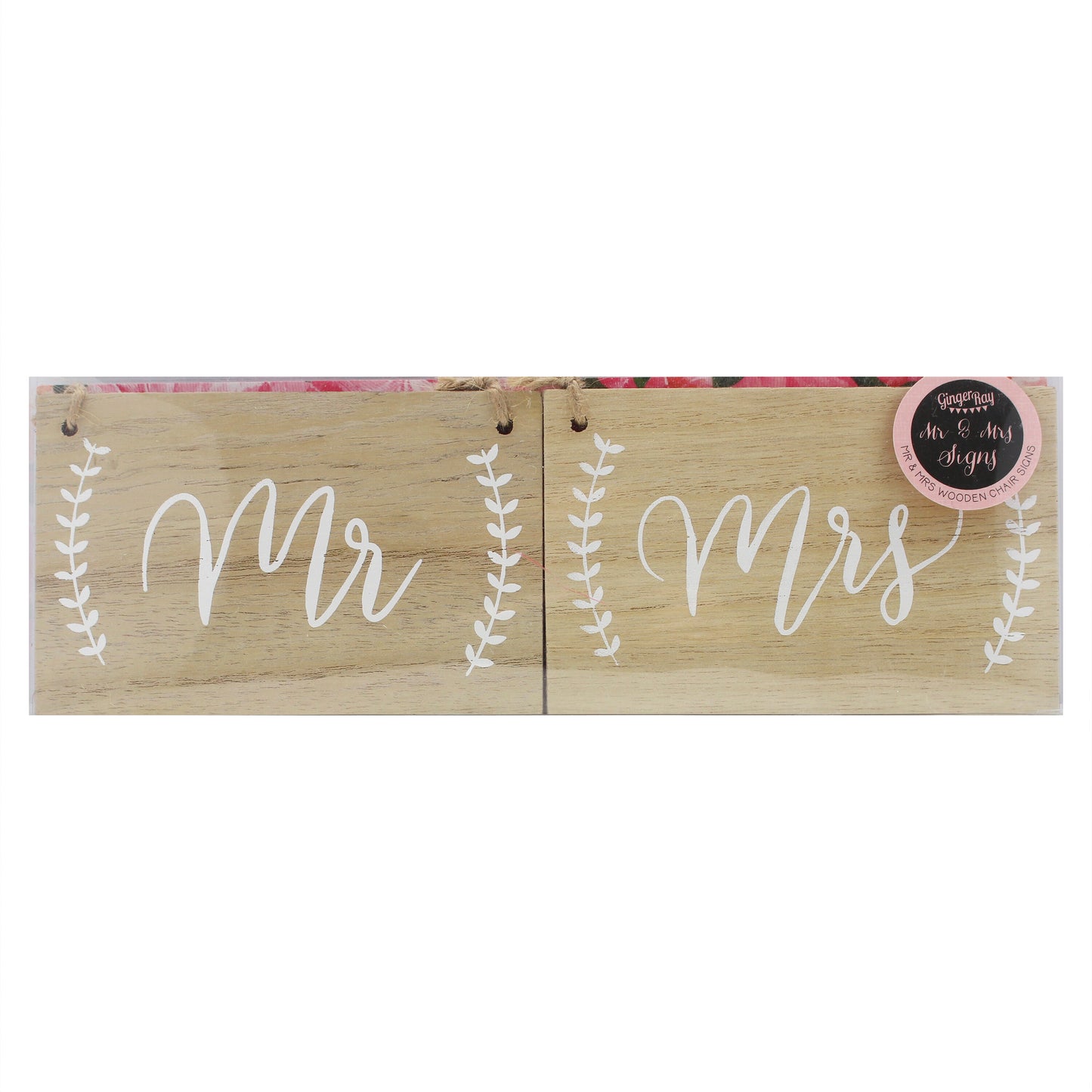 Mr And Mrs Wooden Chair Signs