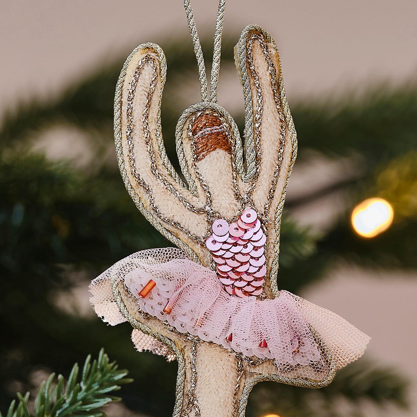 Embellished Ballerina Christmas Tree Decoration