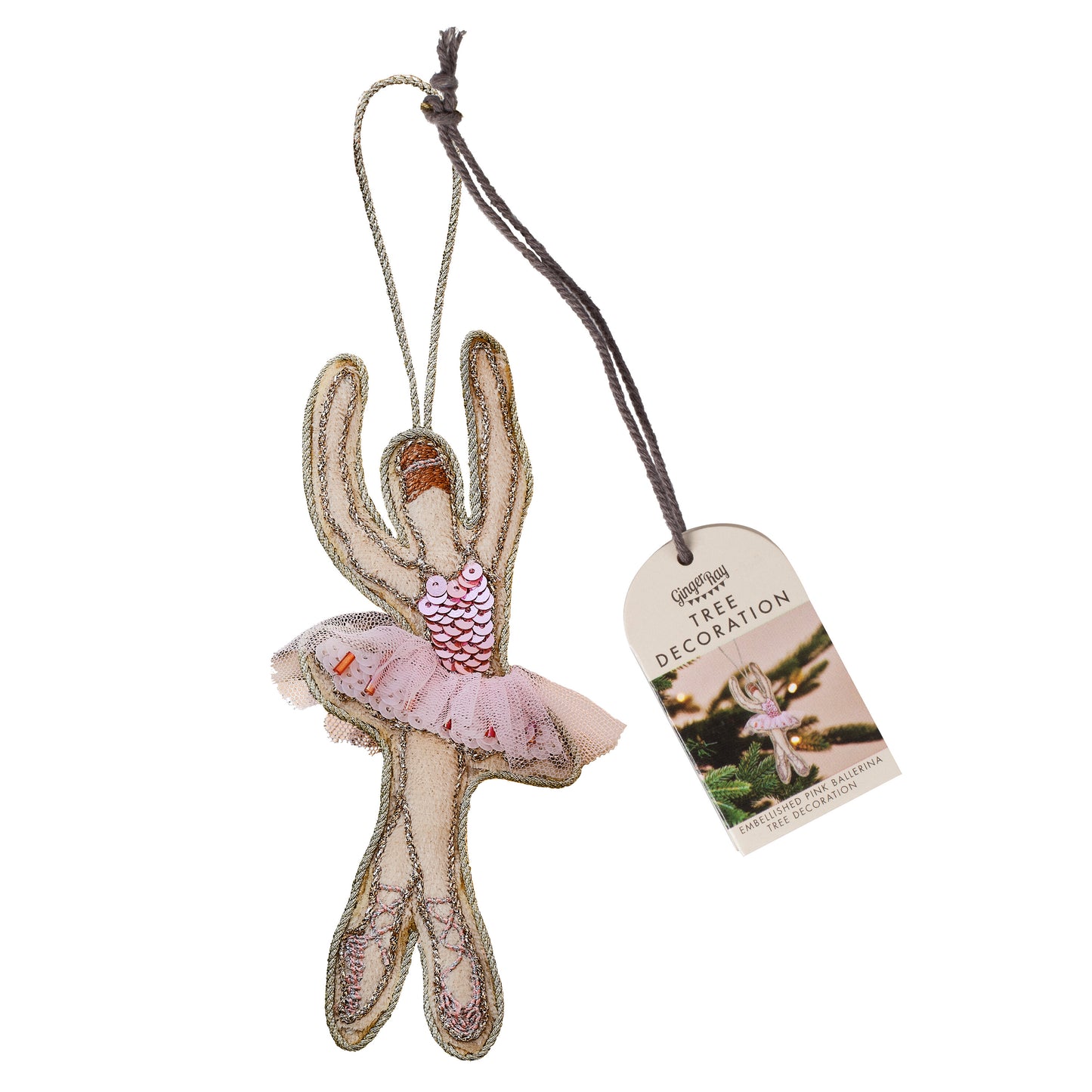 Embellished Ballerina Christmas Tree Decoration