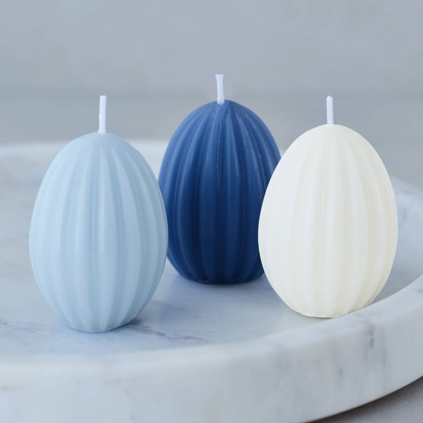 Egg-Shaped Easter Candles