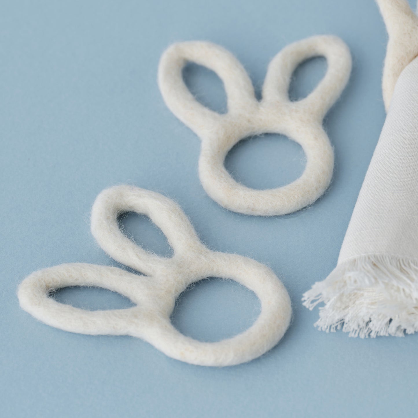 Felt Bunny Easter Napkin Rings