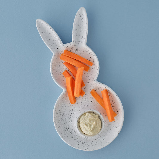 Ceramic Easter Bunny Serving Platter