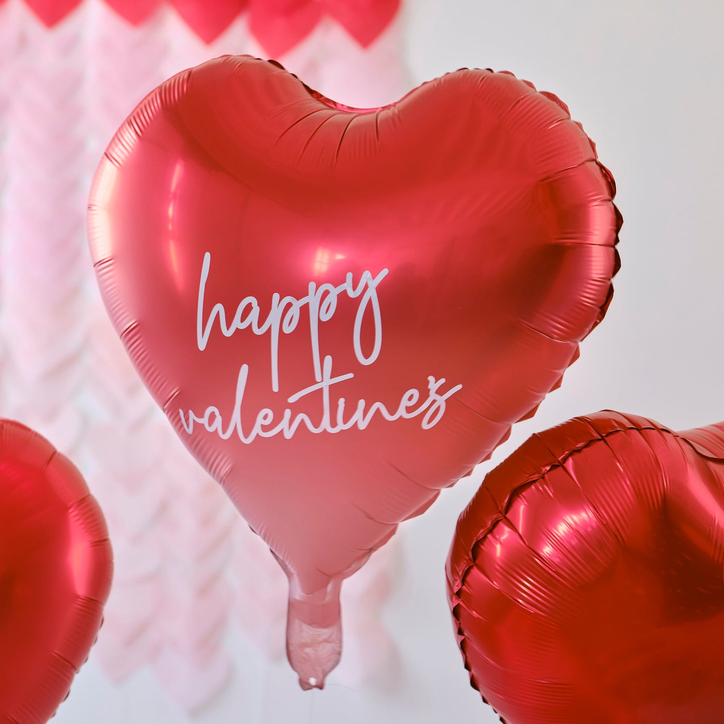Customisable Heart Valentines Balloons with Stickers