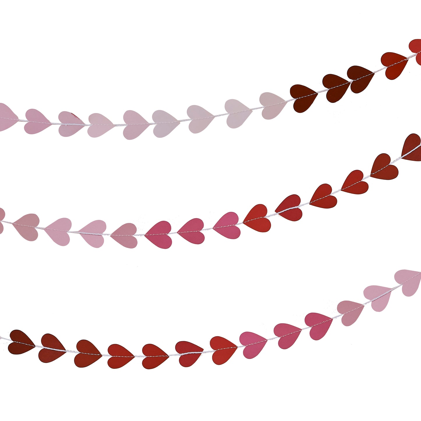 Ombre Heart Garland Valentines Decoration
