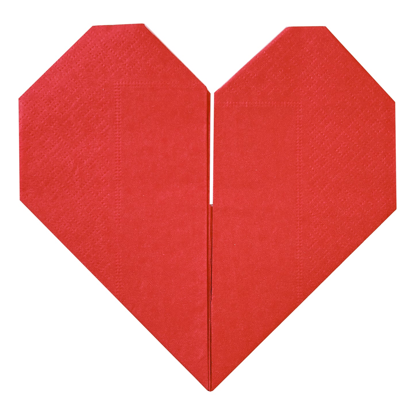 Red Origami Paper Heart Napkins