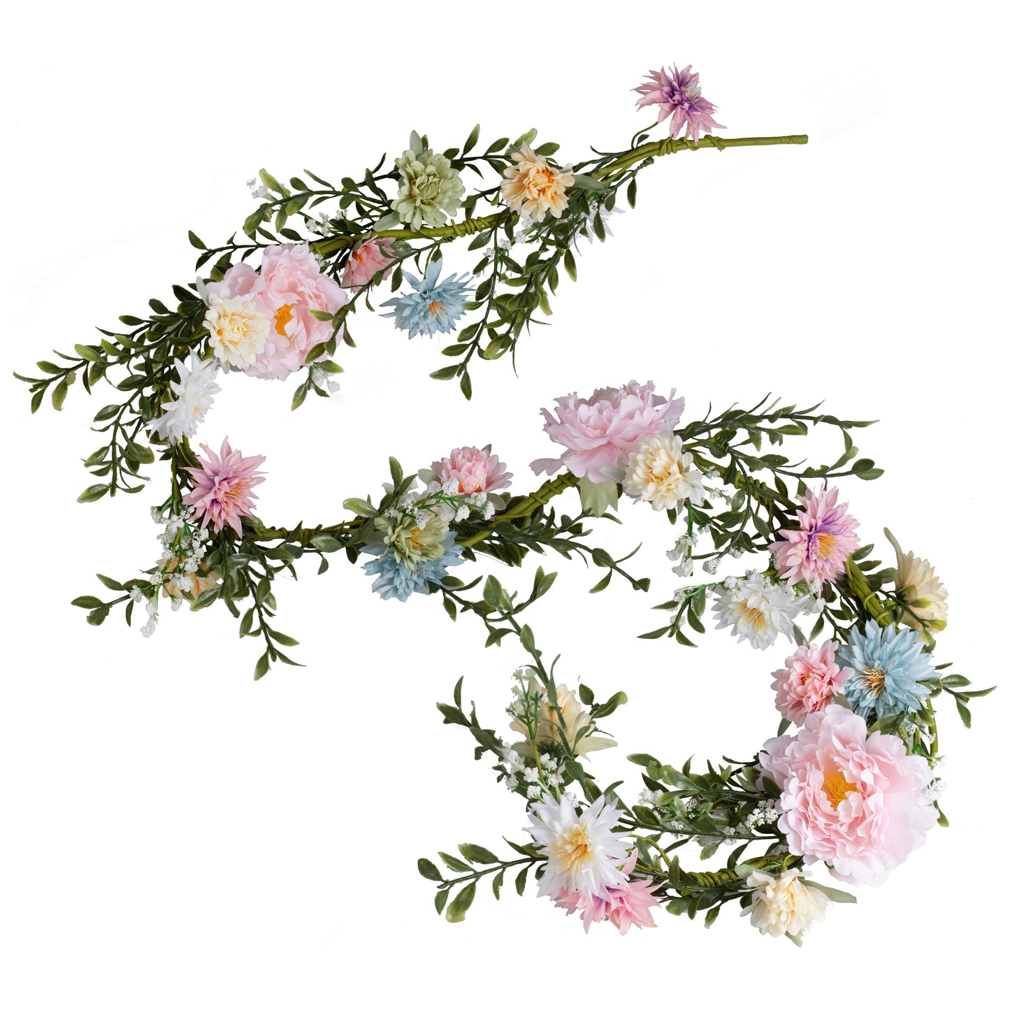 Spring Floral Foliage Garland