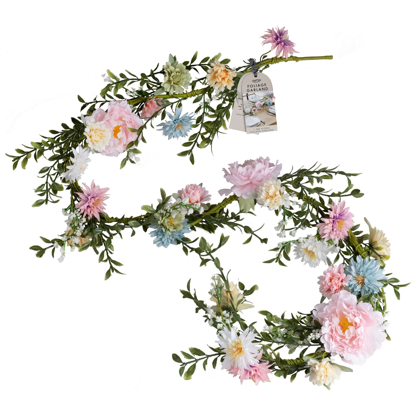 Spring Floral Foliage Garland
