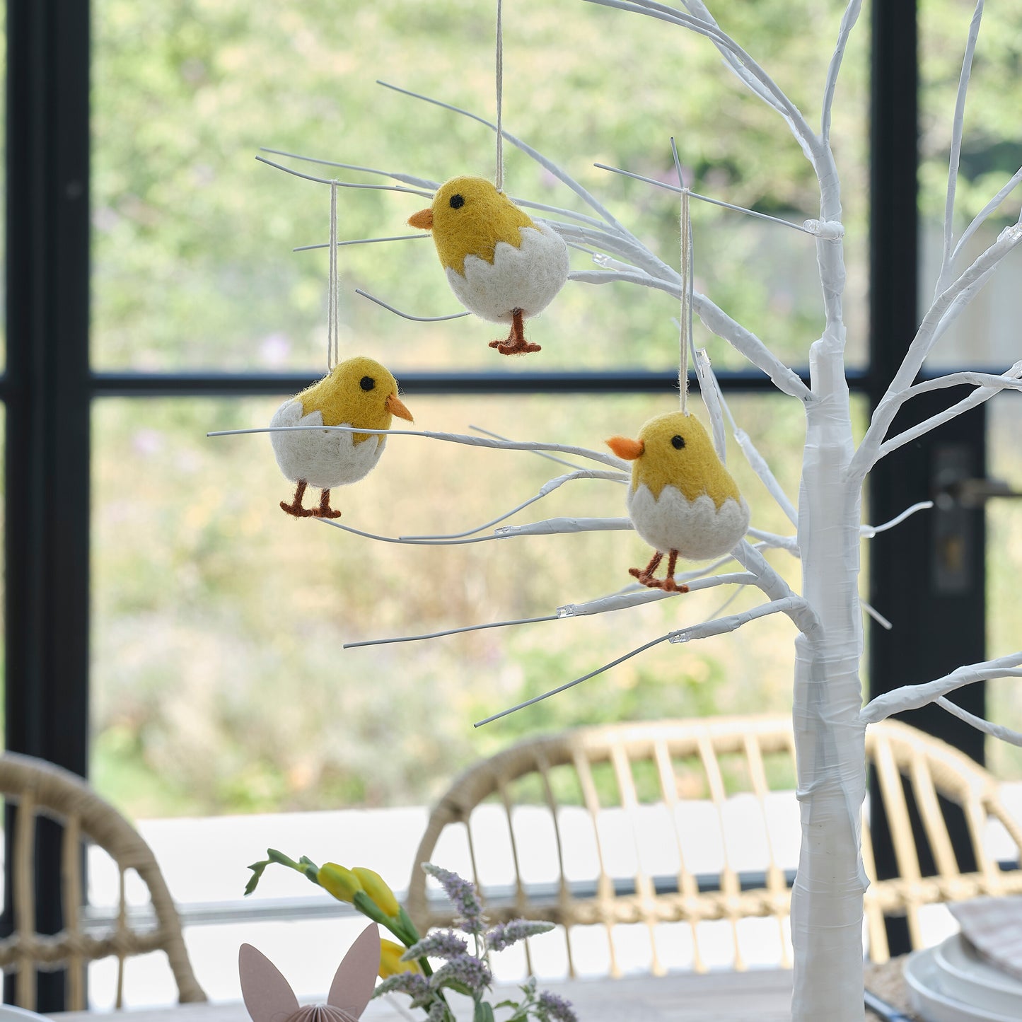 Felt Easter Chick Tree Decorations