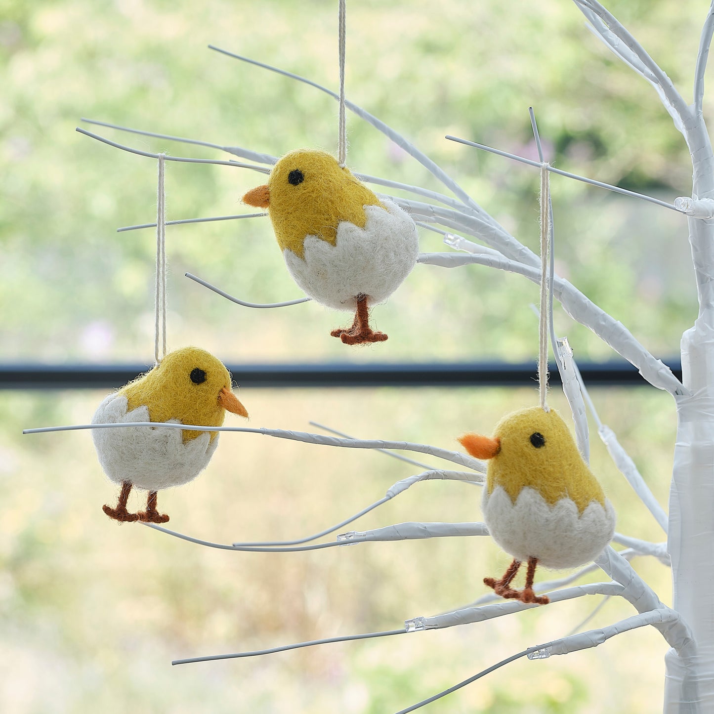 Felt Easter Chick Tree Decorations