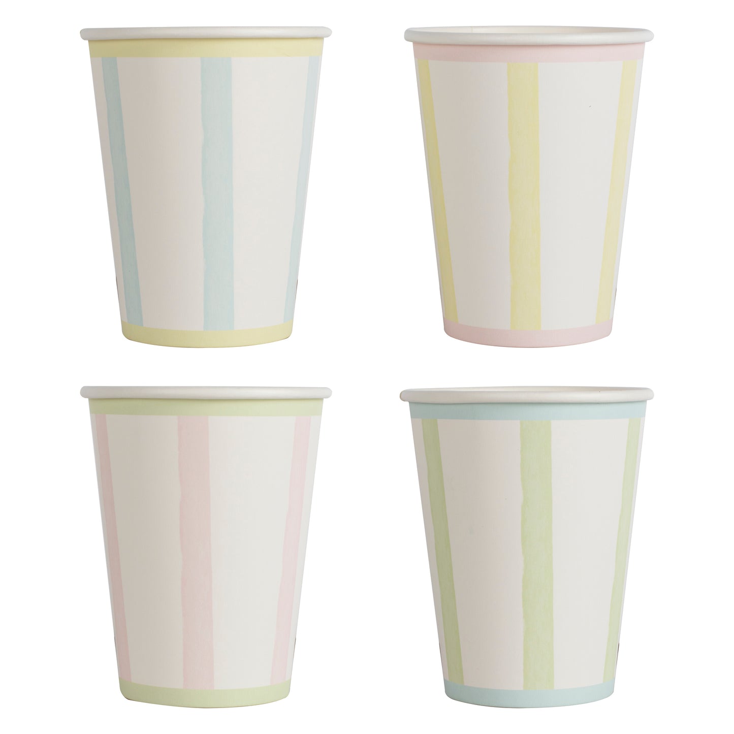 Pastel Stripe Paper Cups