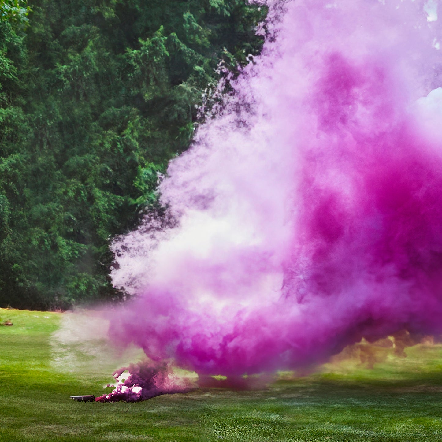 Pink Wedding Smoke Bombs