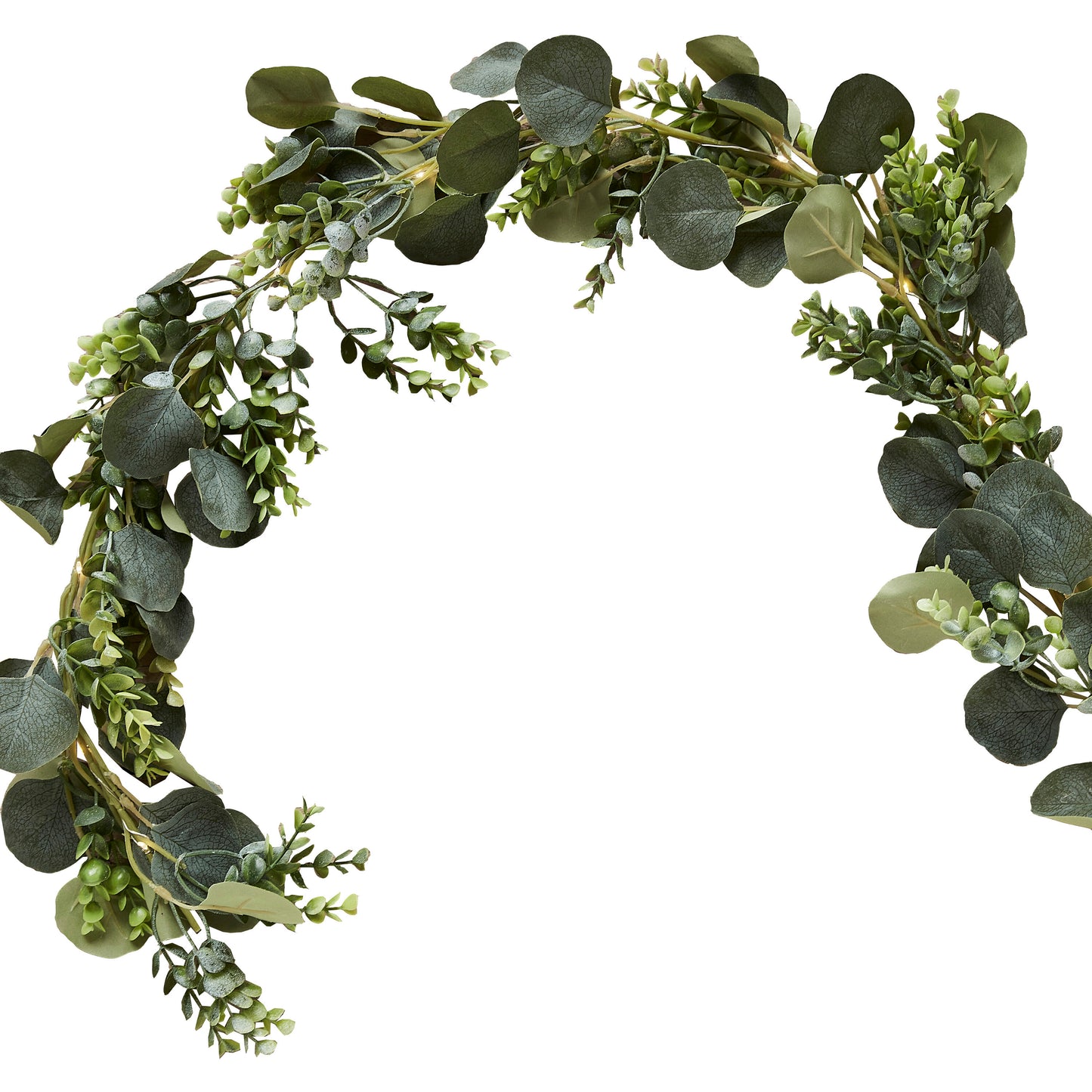 Botanical Foliage Artificial Garland with Lights