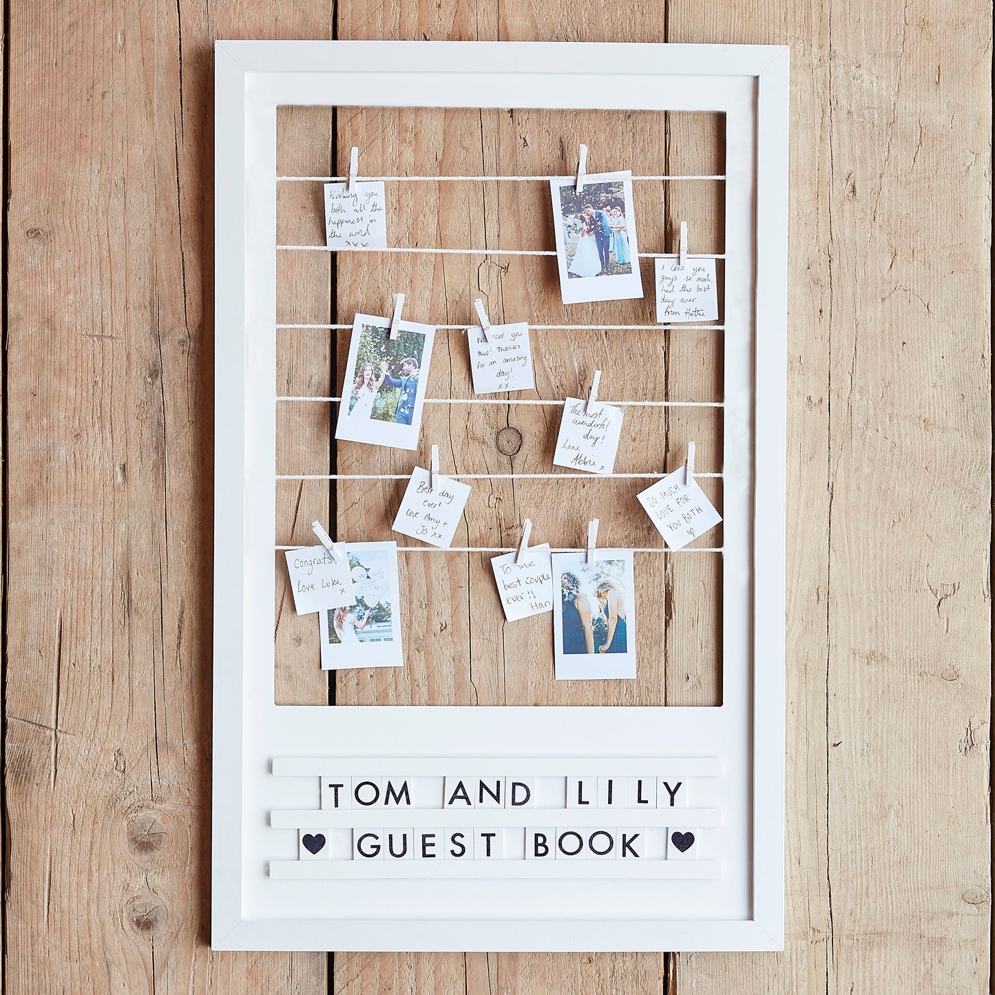 Customisable Frame Wedding Guest Book Alternative