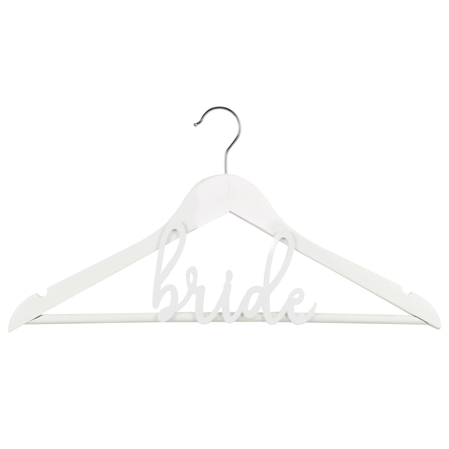 White Wooden Bride Hanger