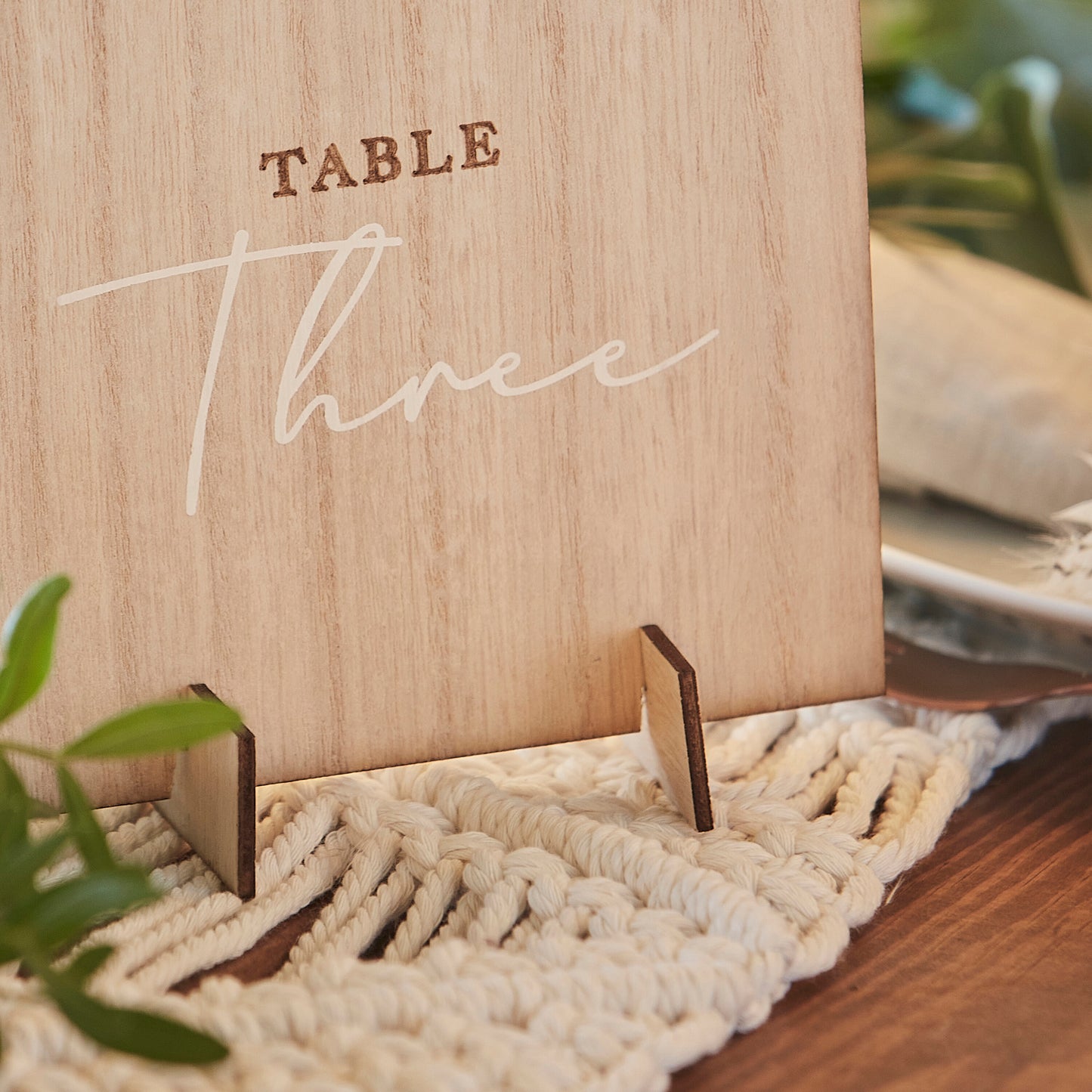 Wooden Wedding Table Numbers