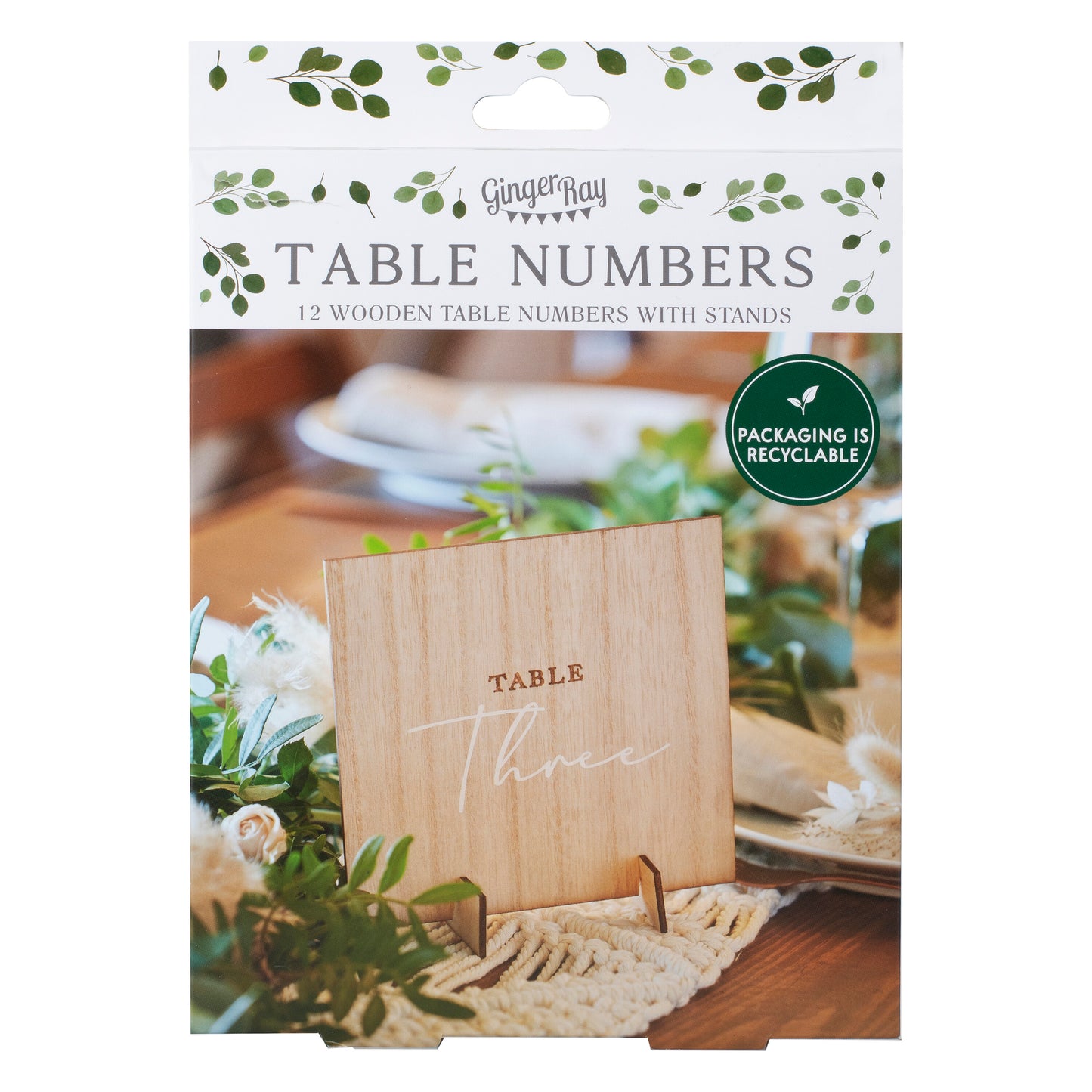 Wooden Wedding Table Numbers