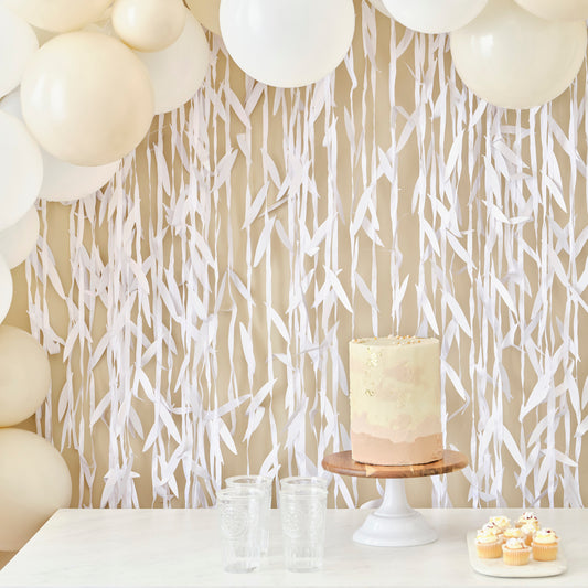 White Leaf Wedding Backdrop